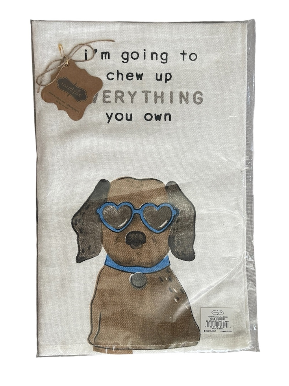 Brand New- Mud Pie Dog Kitchen Towel